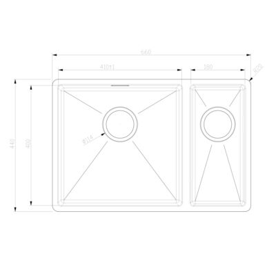 Sink 42 and 43 Dimensions