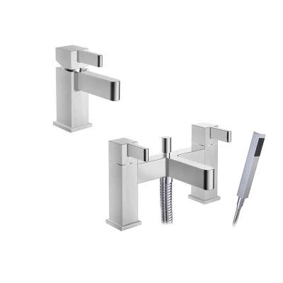 Vertu Basin Mixer and Bath Shower Mixer Set
