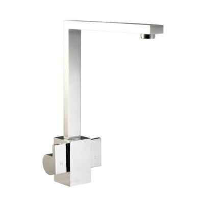 Qube Twin Lever Kitchen Mixer - Chrome